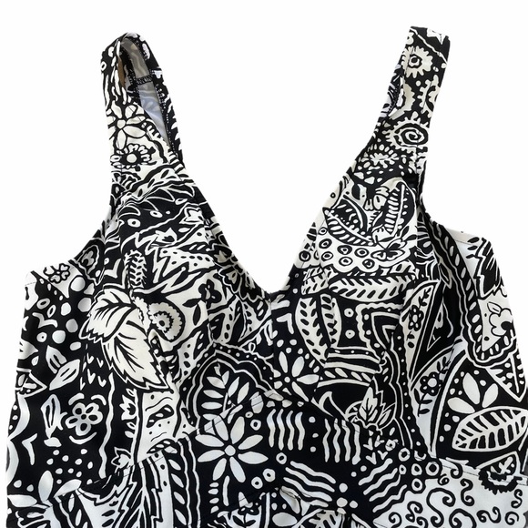 Maxine of Hollywood Skirted Empire Waist 1 pc Swim - Picture 2 of 14